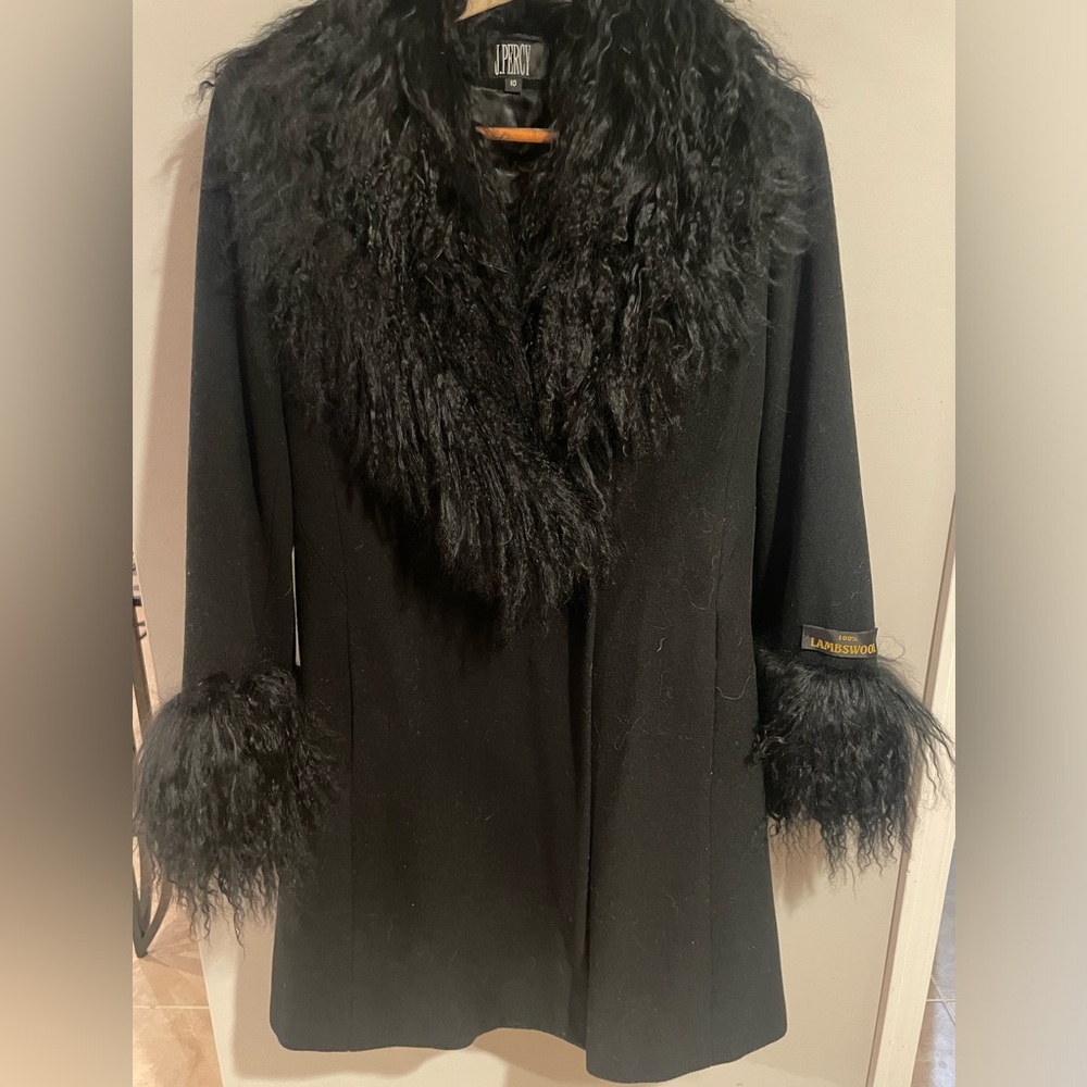 J Percy Lambswool Coat NWT